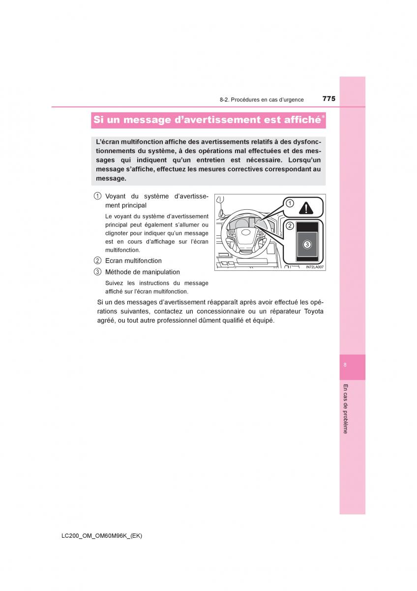 Toyota Land Cruiser J200 manuel du proprietaire / page 775