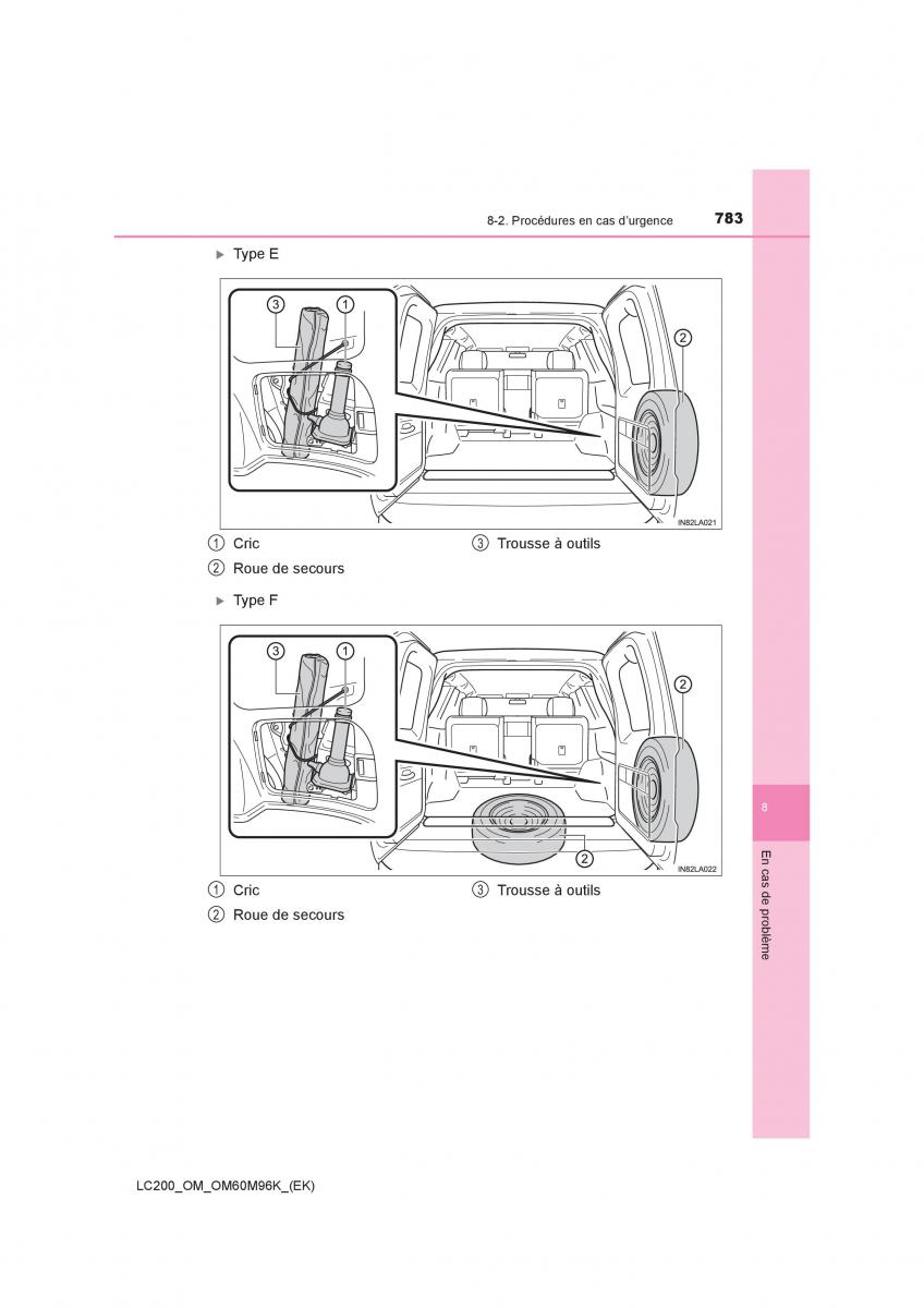 Toyota Land Cruiser J200 manuel du proprietaire / page 783