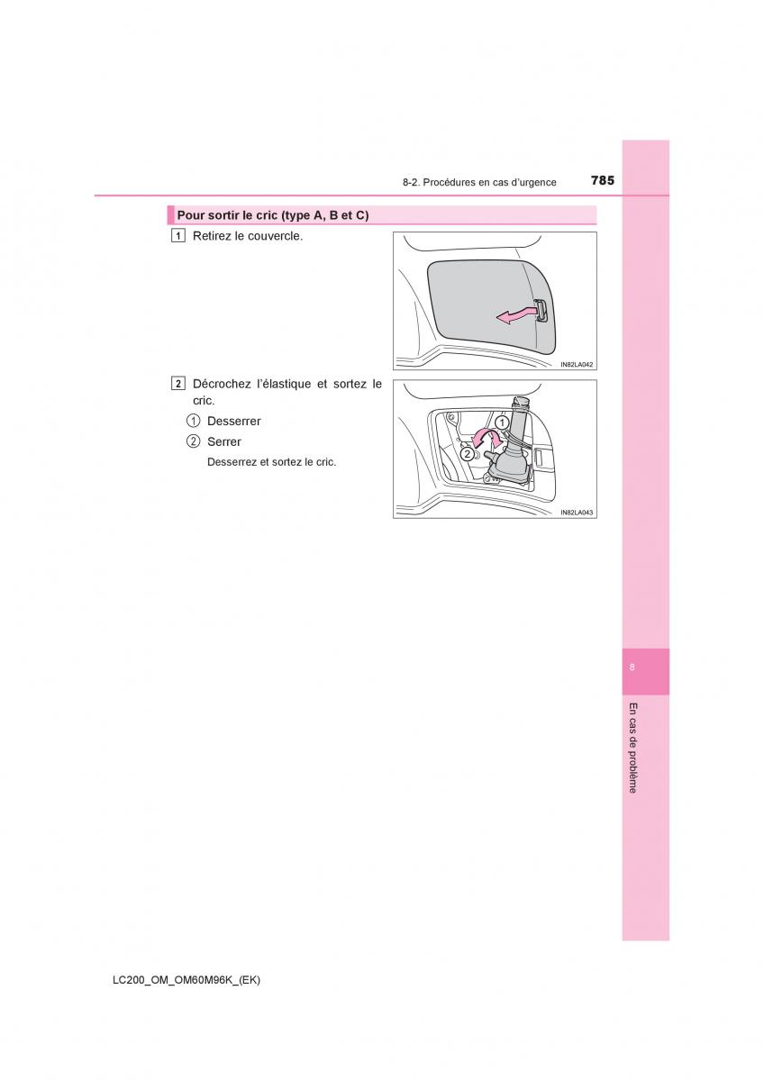 Toyota Land Cruiser J200 manuel du proprietaire / page 785