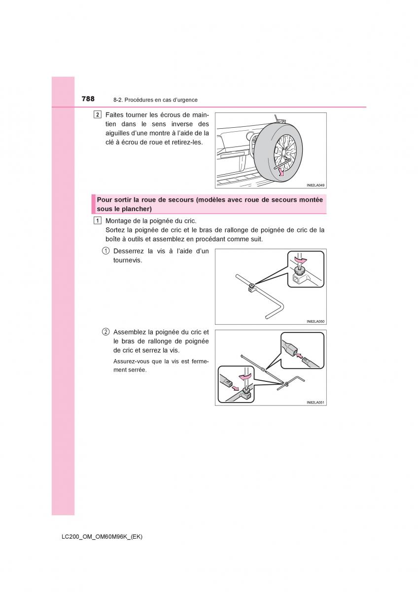 Toyota Land Cruiser J200 manuel du proprietaire / page 788