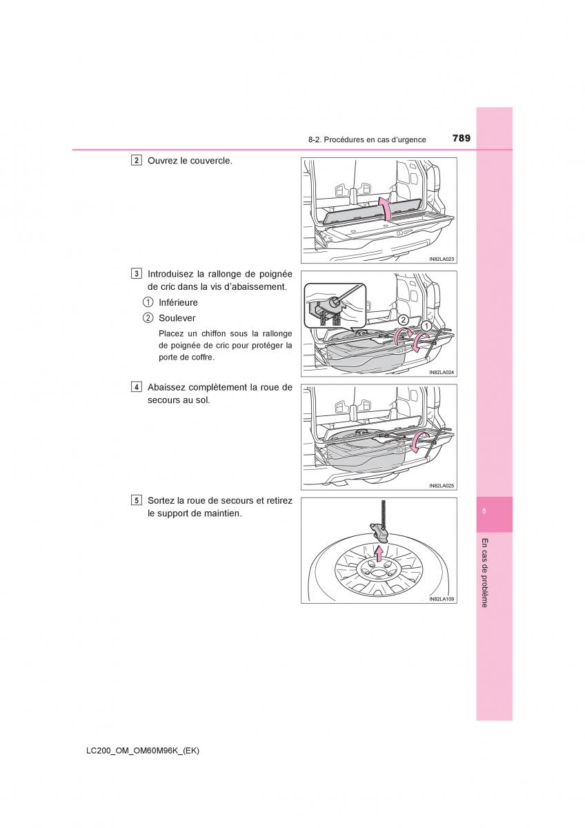 Toyota Land Cruiser J200 manuel du proprietaire / page 789