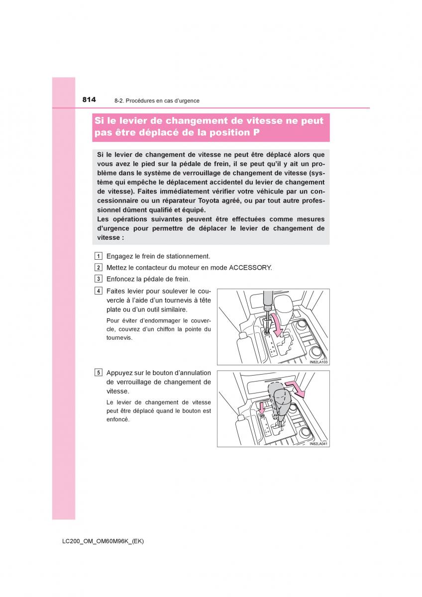 Toyota Land Cruiser J200 manuel du proprietaire / page 814