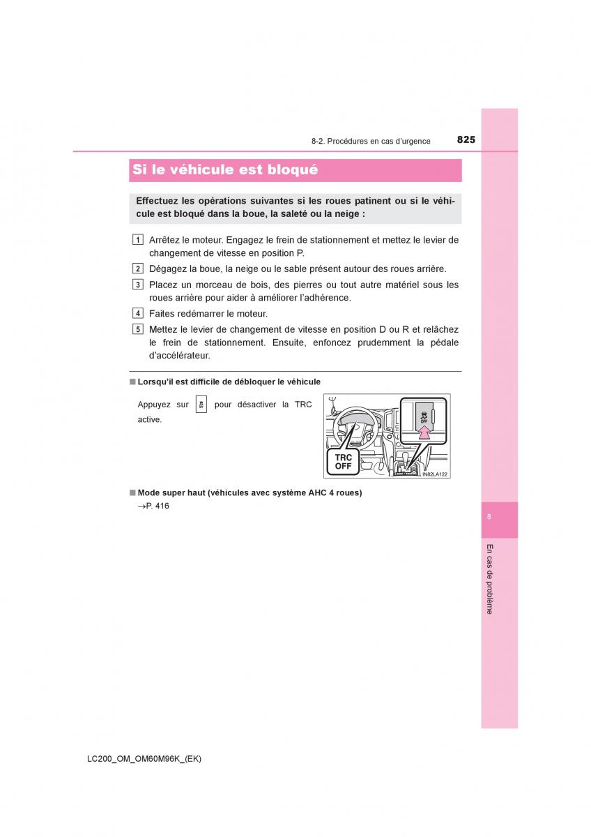 Toyota Land Cruiser J200 manuel du proprietaire / page 825