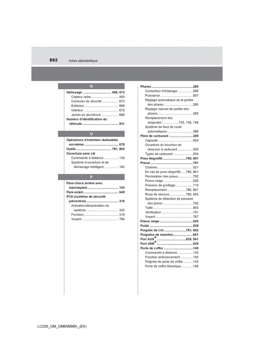 Toyota Land Cruiser J200 manuel du proprietaire / page 892