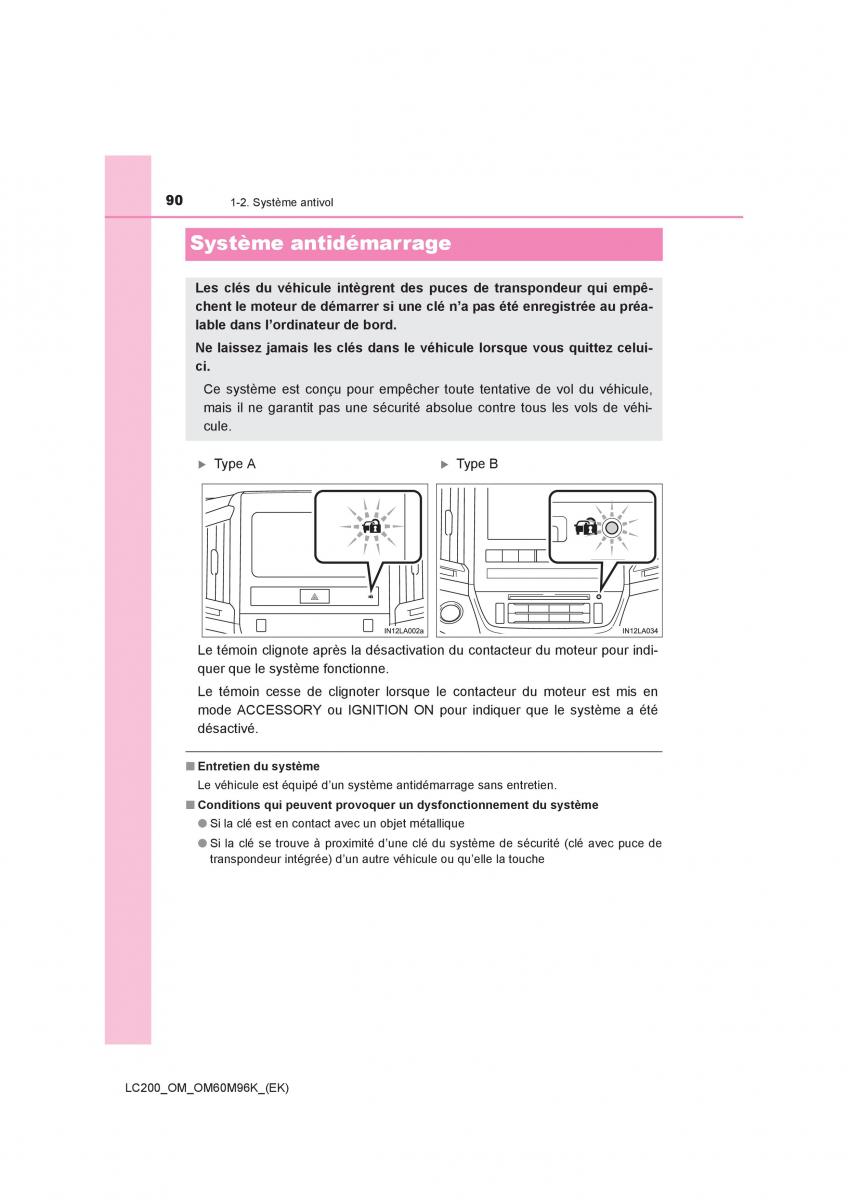 Toyota Land Cruiser J200 manuel du proprietaire / page 90