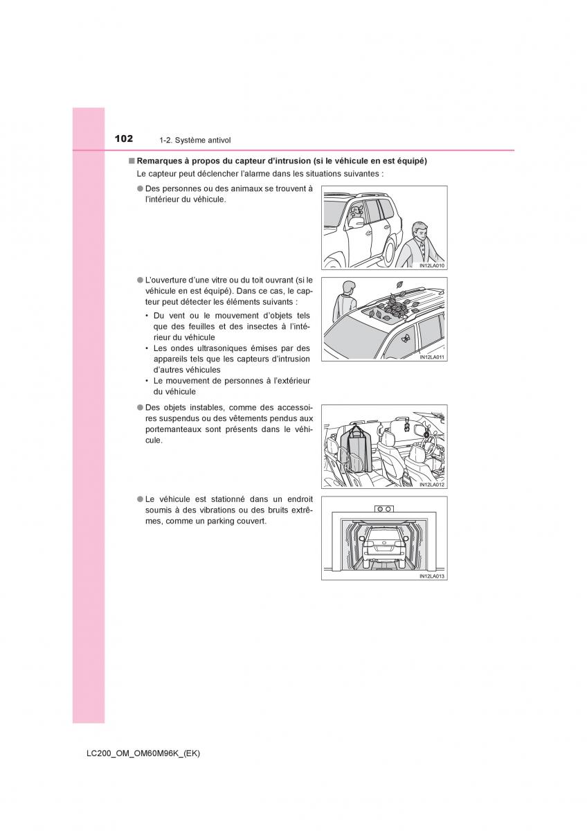 Toyota Land Cruiser J200 manuel du proprietaire / page 102