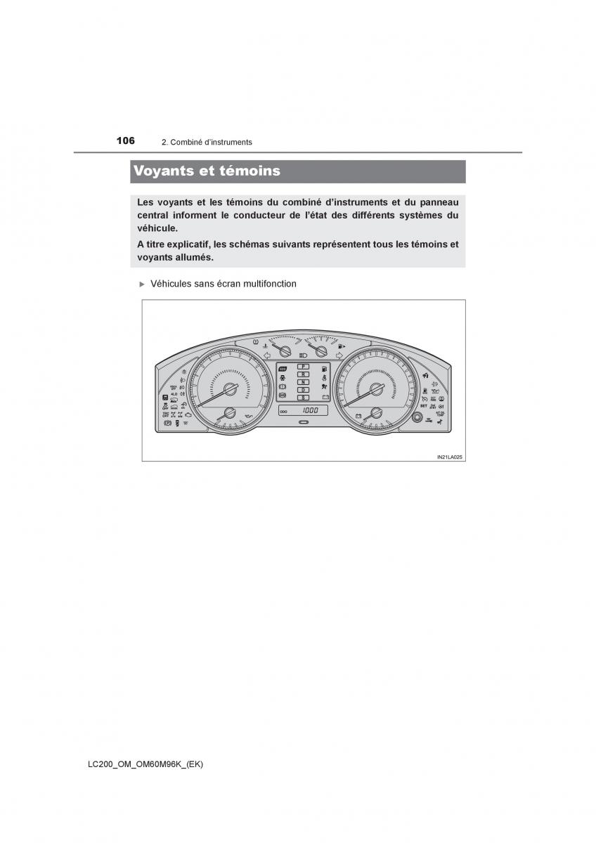 Toyota Land Cruiser J200 manuel du proprietaire / page 106