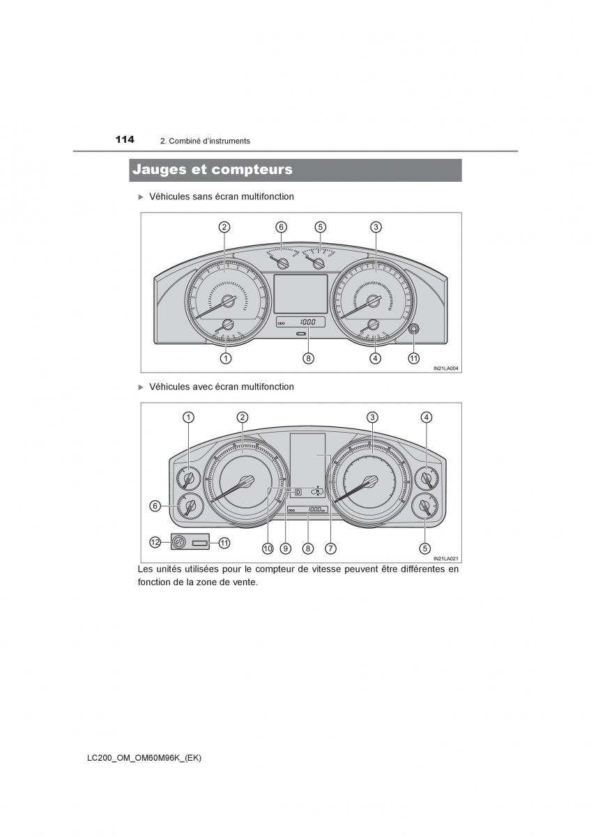 Toyota Land Cruiser J200 manuel du proprietaire / page 114