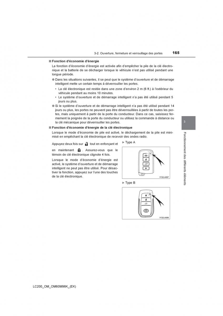 Toyota Land Cruiser J200 manuel du proprietaire / page 165