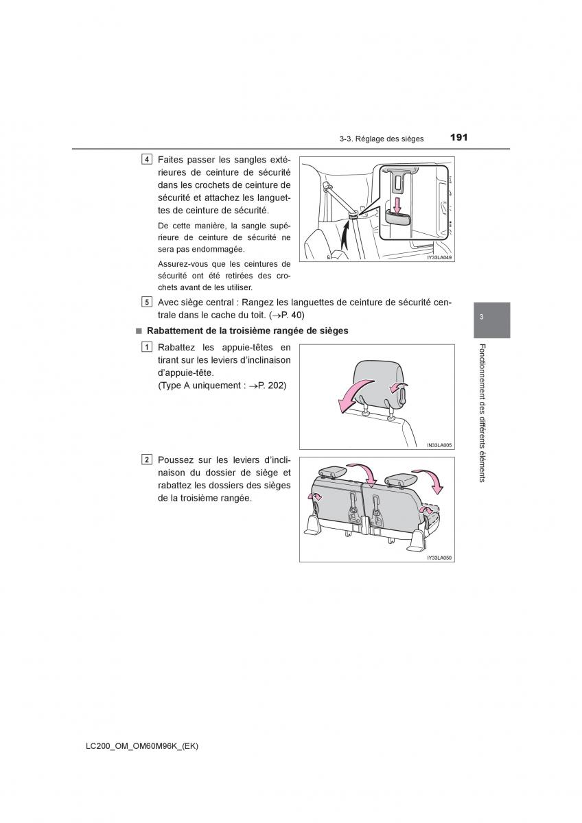 Toyota Land Cruiser J200 manuel du proprietaire / page 191