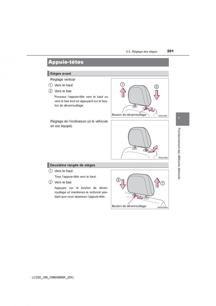 Toyota Land Cruiser J200 manuel du proprietaire / page 201