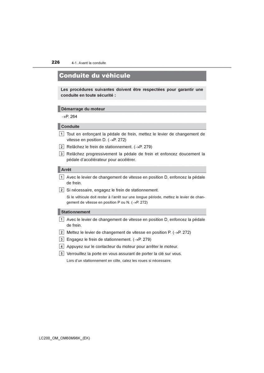 Toyota Land Cruiser J200 manuel du proprietaire / page 226