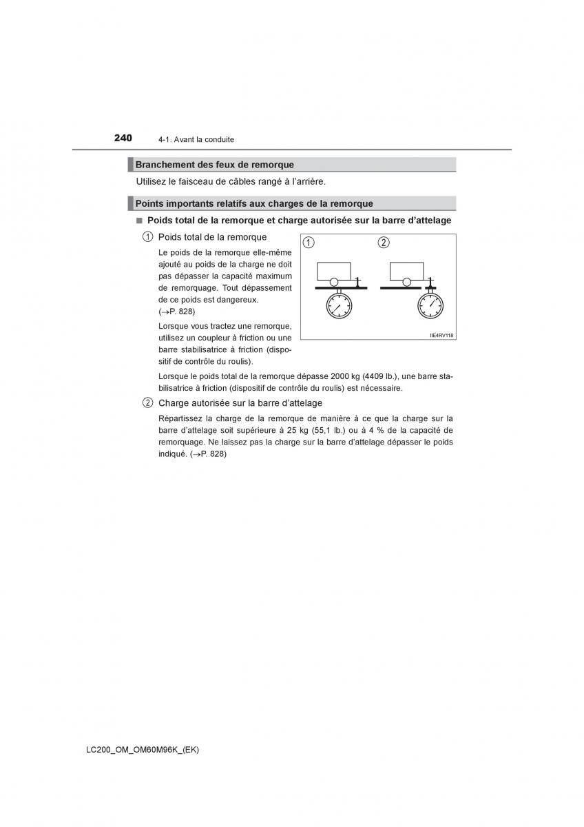 Toyota Land Cruiser J200 manuel du proprietaire / page 240