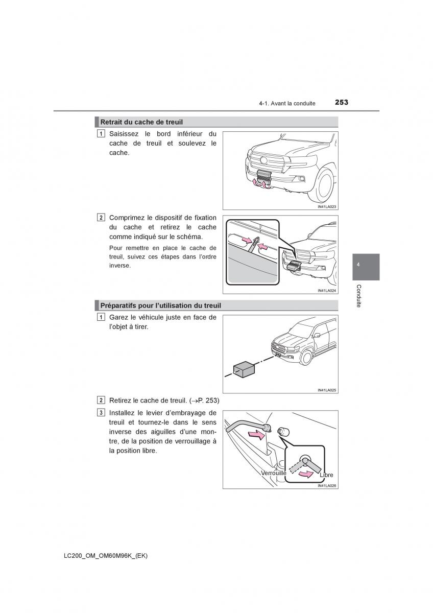 Toyota Land Cruiser J200 manuel du proprietaire / page 253