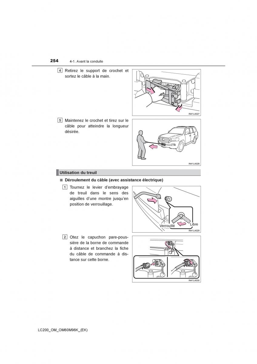 Toyota Land Cruiser J200 manuel du proprietaire / page 254