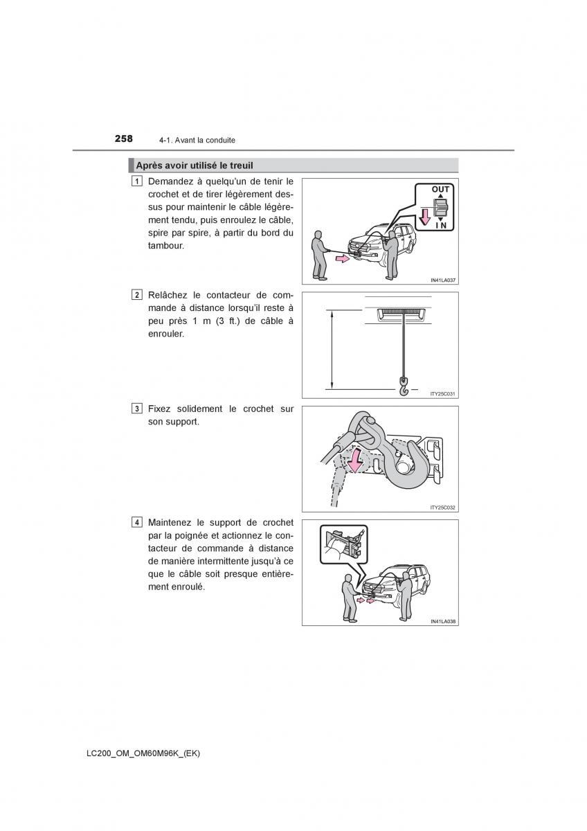 Toyota Land Cruiser J200 manuel du proprietaire / page 258