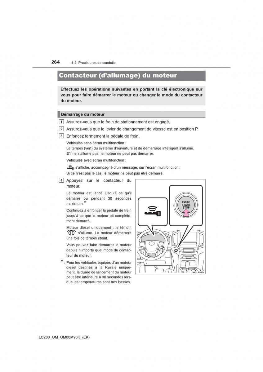 Toyota Land Cruiser J200 manuel du proprietaire / page 264