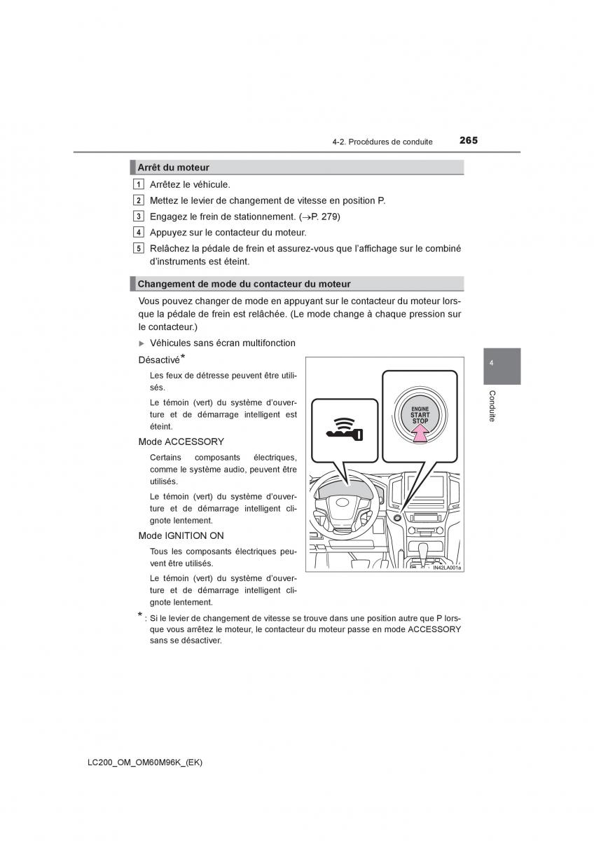 Toyota Land Cruiser J200 manuel du proprietaire / page 265