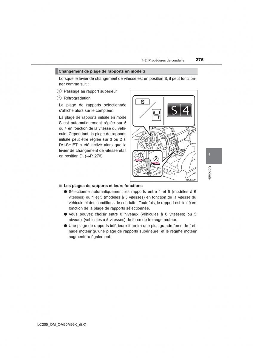 Toyota Land Cruiser J200 manuel du proprietaire / page 275