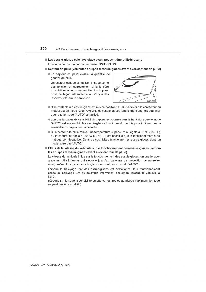 Toyota Land Cruiser J200 manuel du proprietaire / page 300