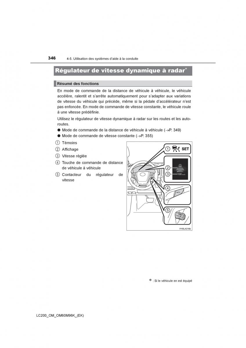 Toyota Land Cruiser J200 manuel du proprietaire / page 346