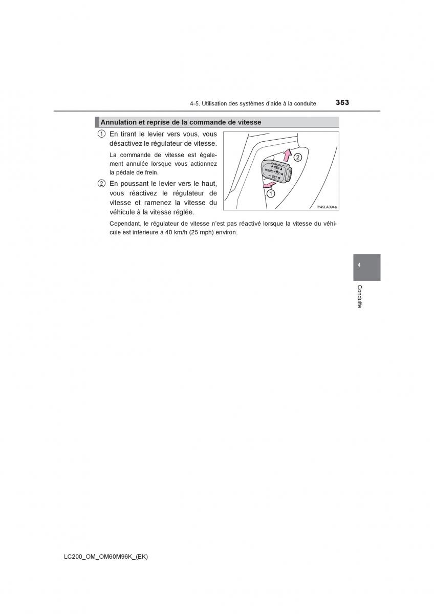 Toyota Land Cruiser J200 manuel du proprietaire / page 353