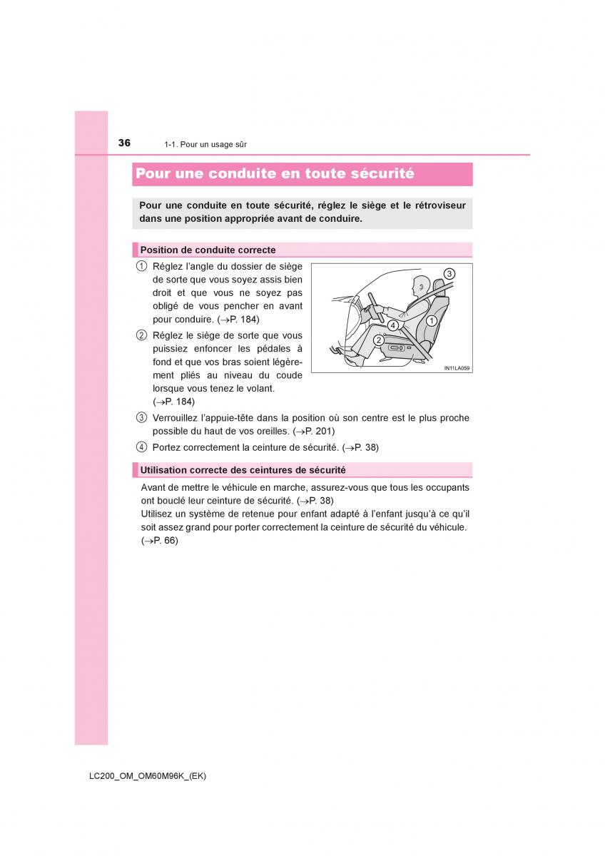 Toyota Land Cruiser J200 manuel du proprietaire / page 36