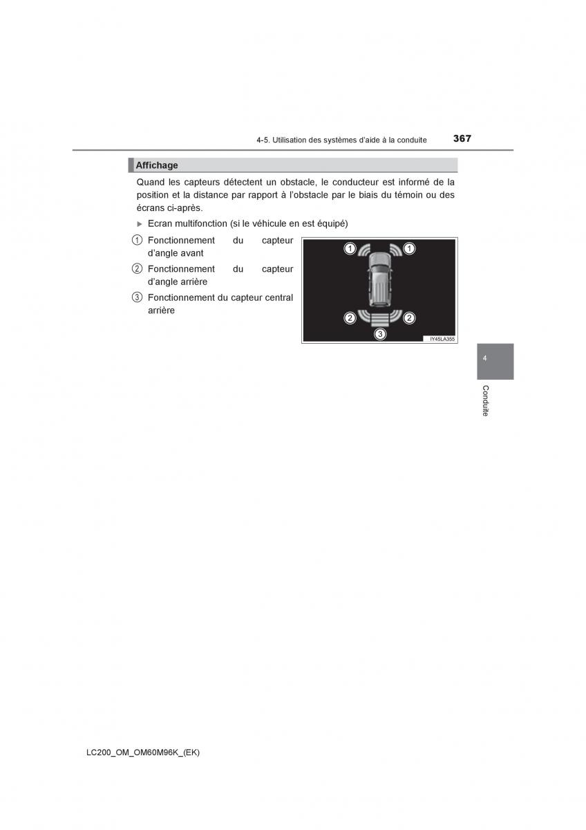 Toyota Land Cruiser J200 manuel du proprietaire / page 367