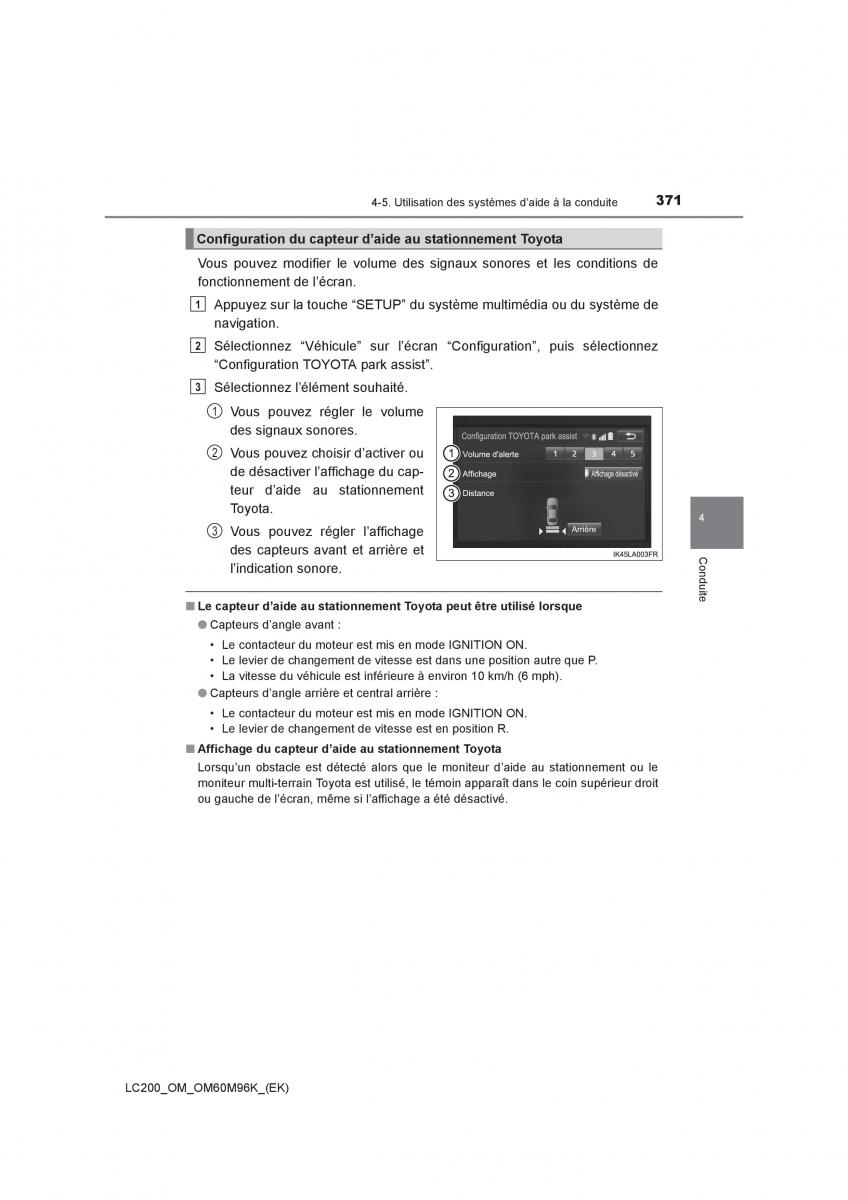 Toyota Land Cruiser J200 manuel du proprietaire / page 371