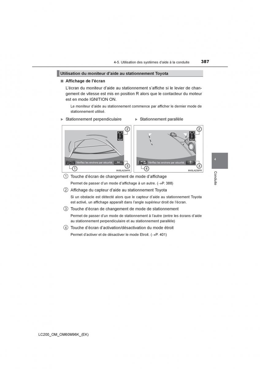 Toyota Land Cruiser J200 manuel du proprietaire / page 387