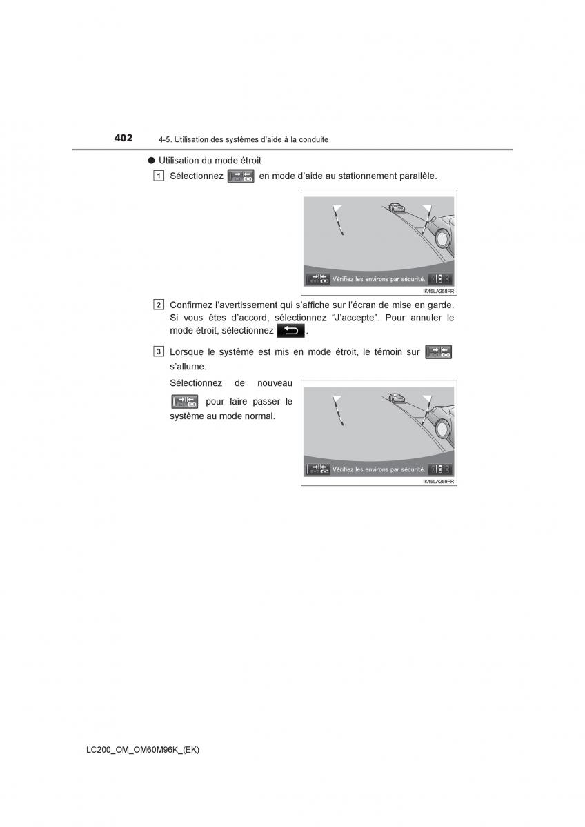 Toyota Land Cruiser J200 manuel du proprietaire / page 402