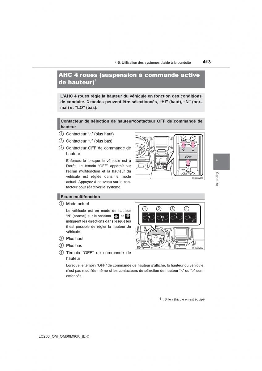 Toyota Land Cruiser J200 manuel du proprietaire / page 413