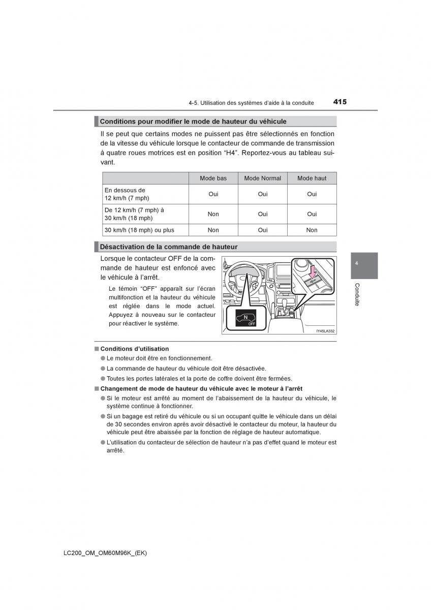 Toyota Land Cruiser J200 manuel du proprietaire / page 415