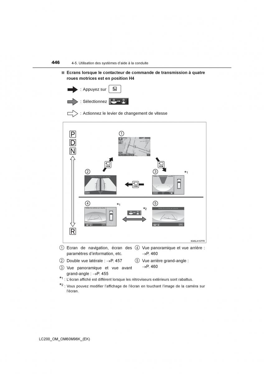 Toyota Land Cruiser J200 manuel du proprietaire / page 446