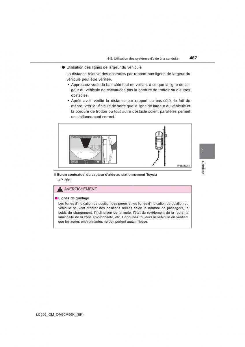 Toyota Land Cruiser J200 manuel du proprietaire / page 467