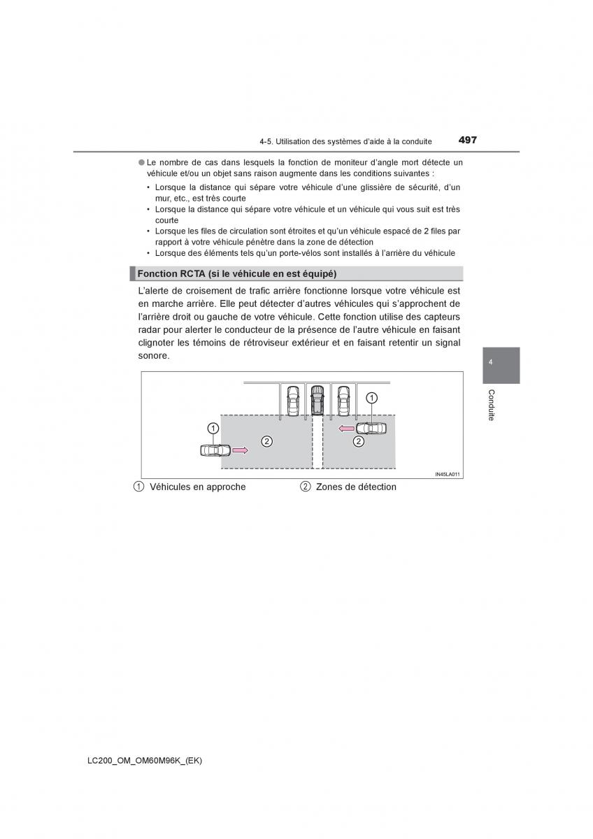 Toyota Land Cruiser J200 manuel du proprietaire / page 497