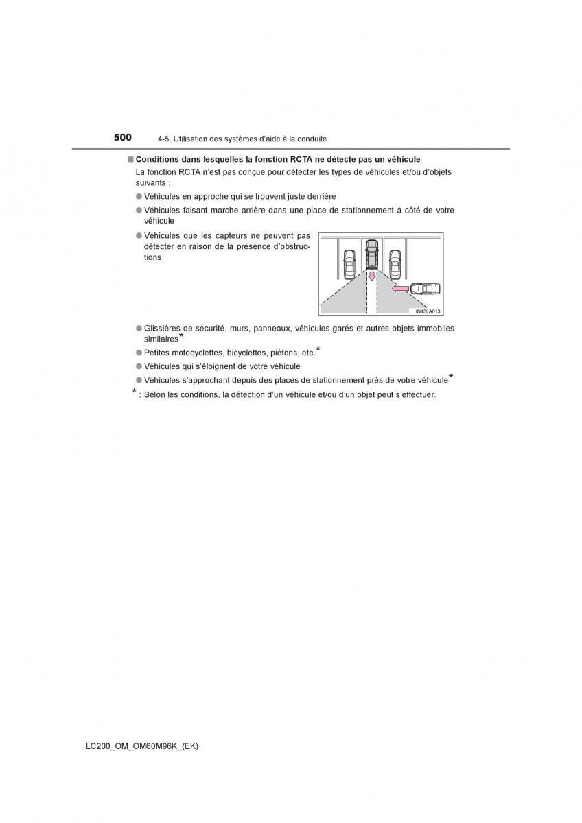 Toyota Land Cruiser J200 manuel du proprietaire / page 500