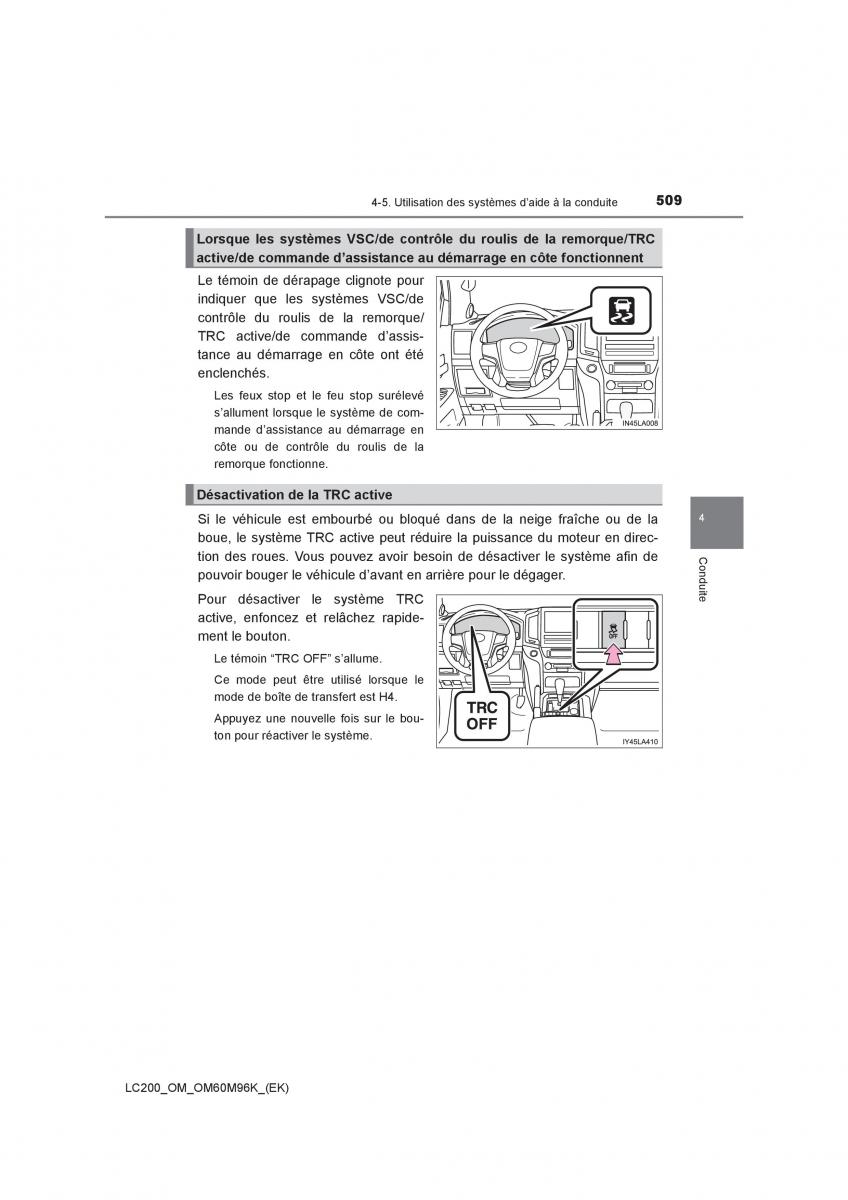 Toyota Land Cruiser J200 manuel du proprietaire / page 509