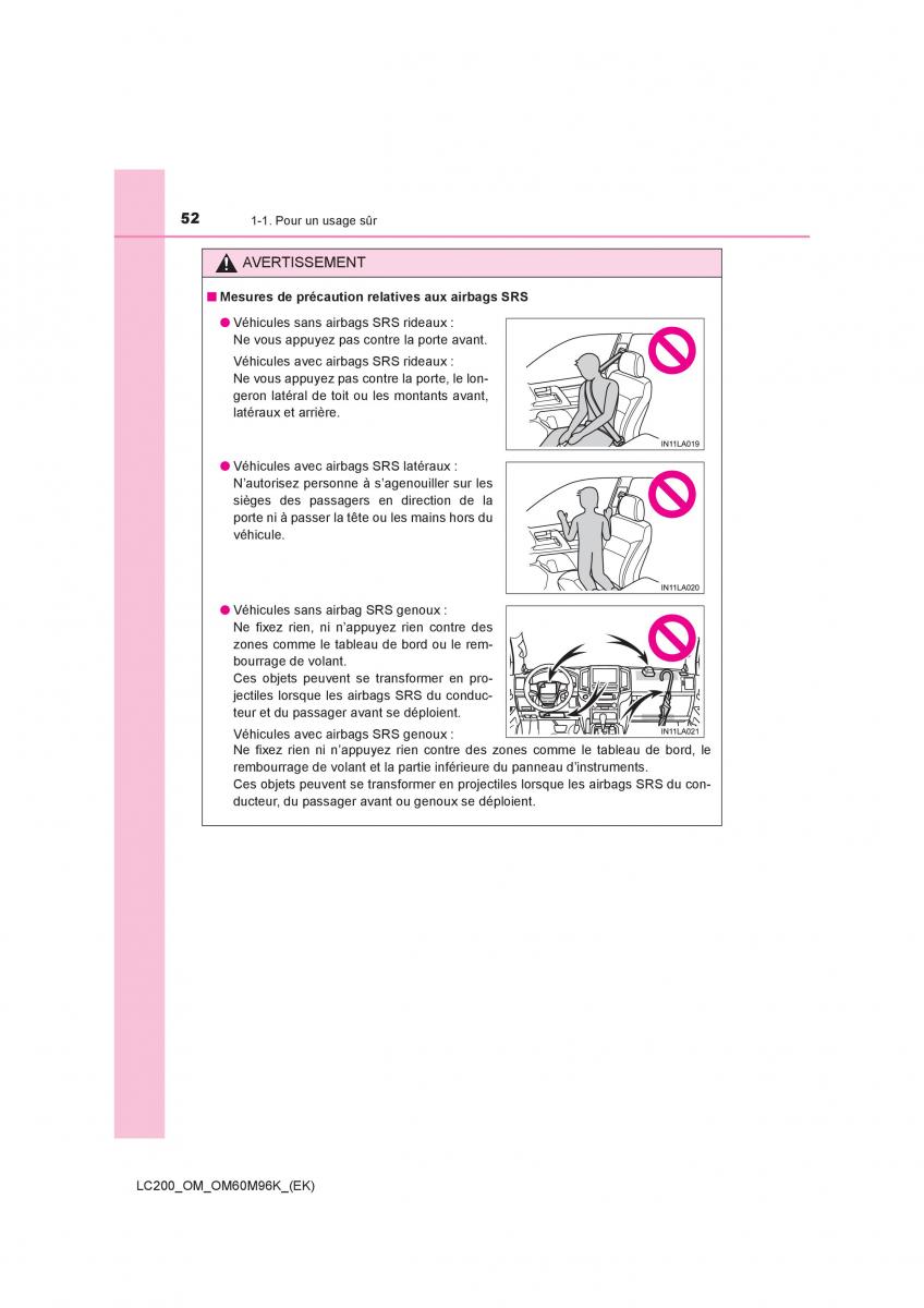 Toyota Land Cruiser J200 manuel du proprietaire / page 52