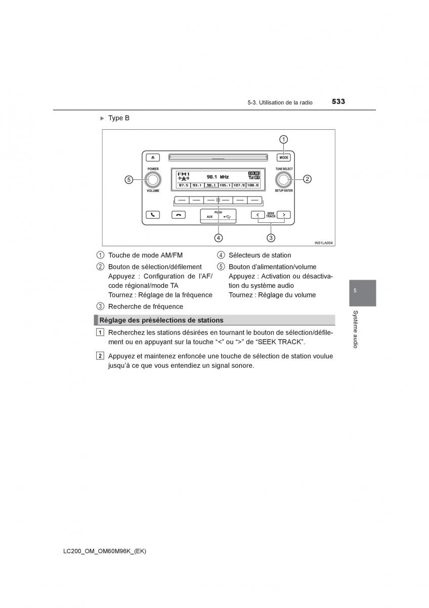 Toyota Land Cruiser J200 manuel du proprietaire / page 533