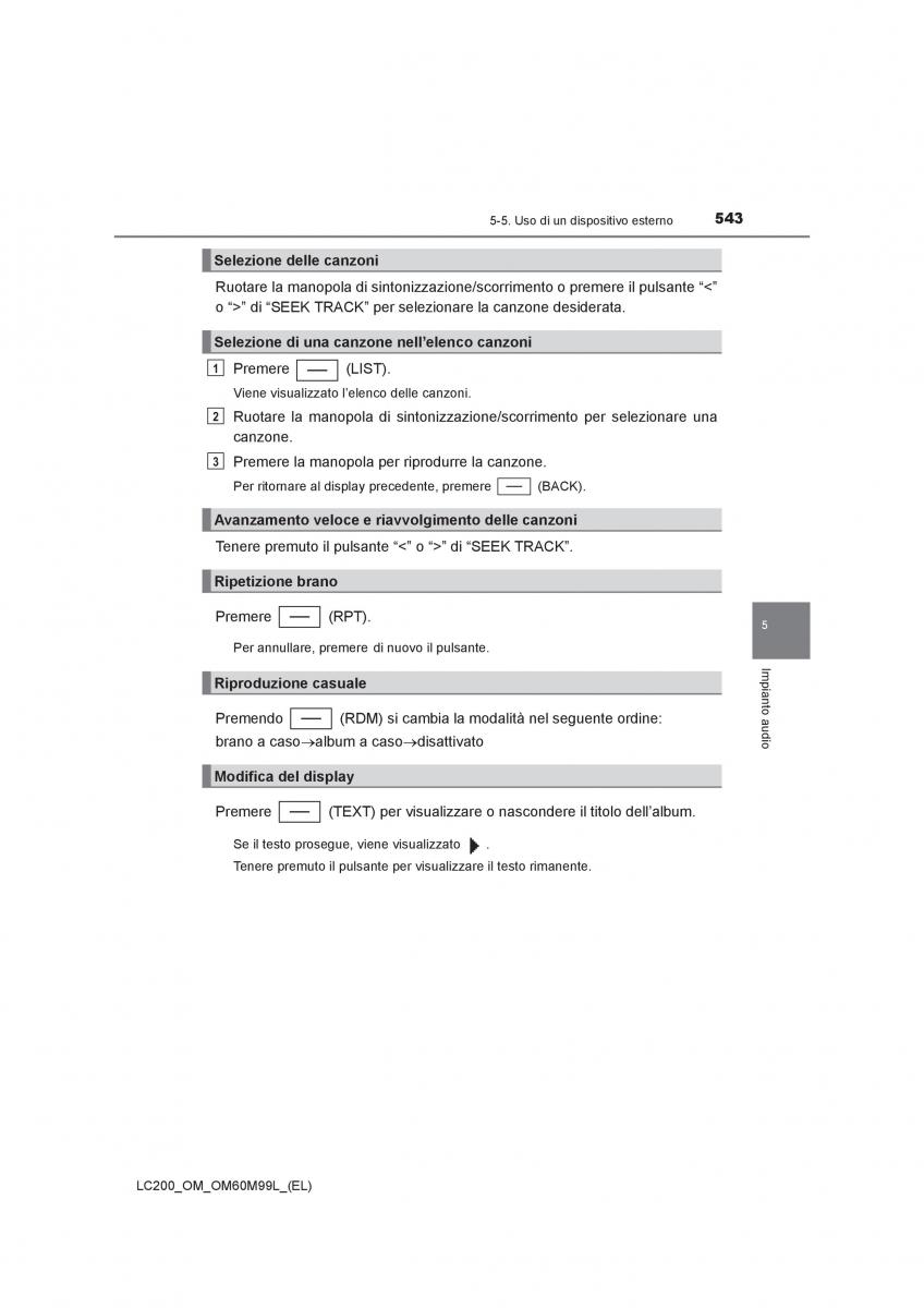 Toyota Land Cruiser J200 manuale del proprietario / page 543