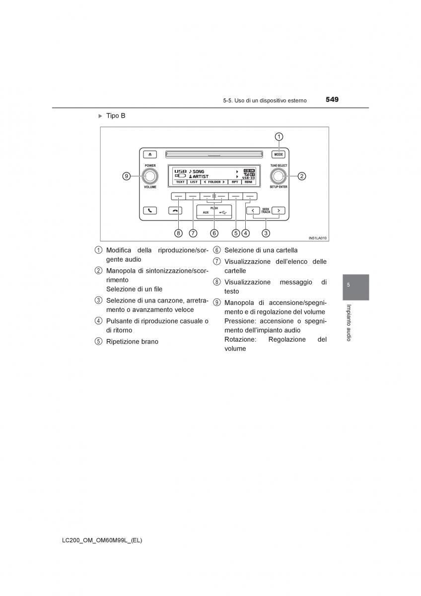 Toyota Land Cruiser J200 manuale del proprietario / page 549