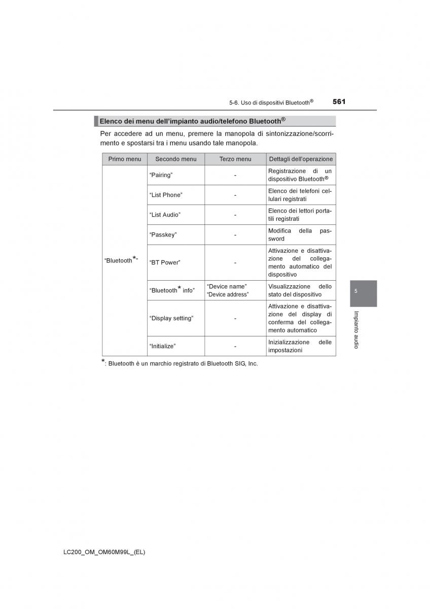 Toyota Land Cruiser J200 manuale del proprietario / page 561