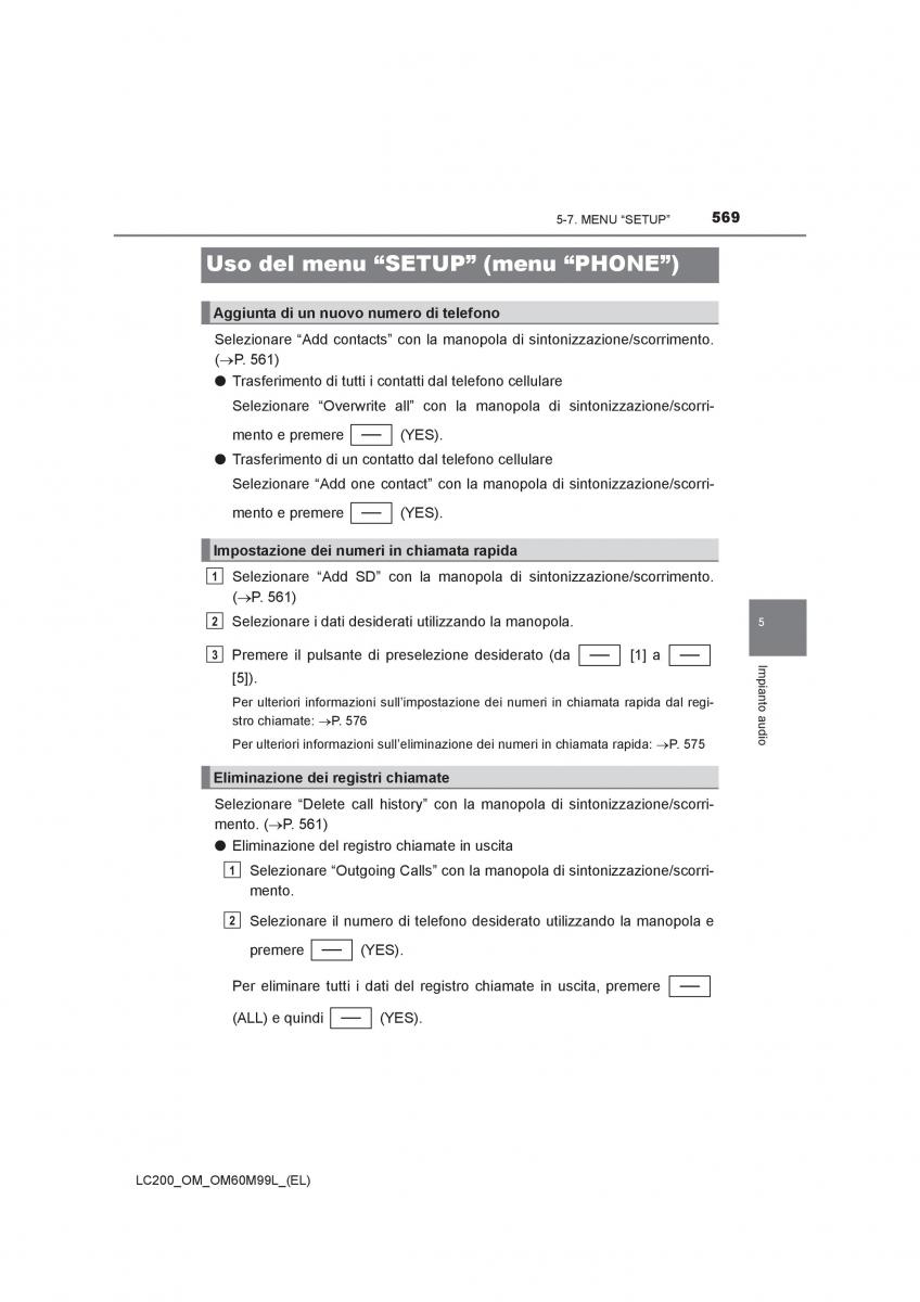 Toyota Land Cruiser J200 manuale del proprietario / page 569