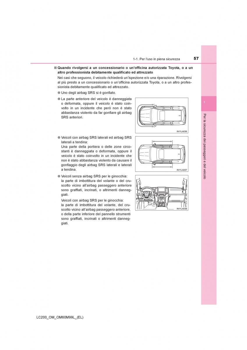 Toyota Land Cruiser J200 manuale del proprietario / page 57