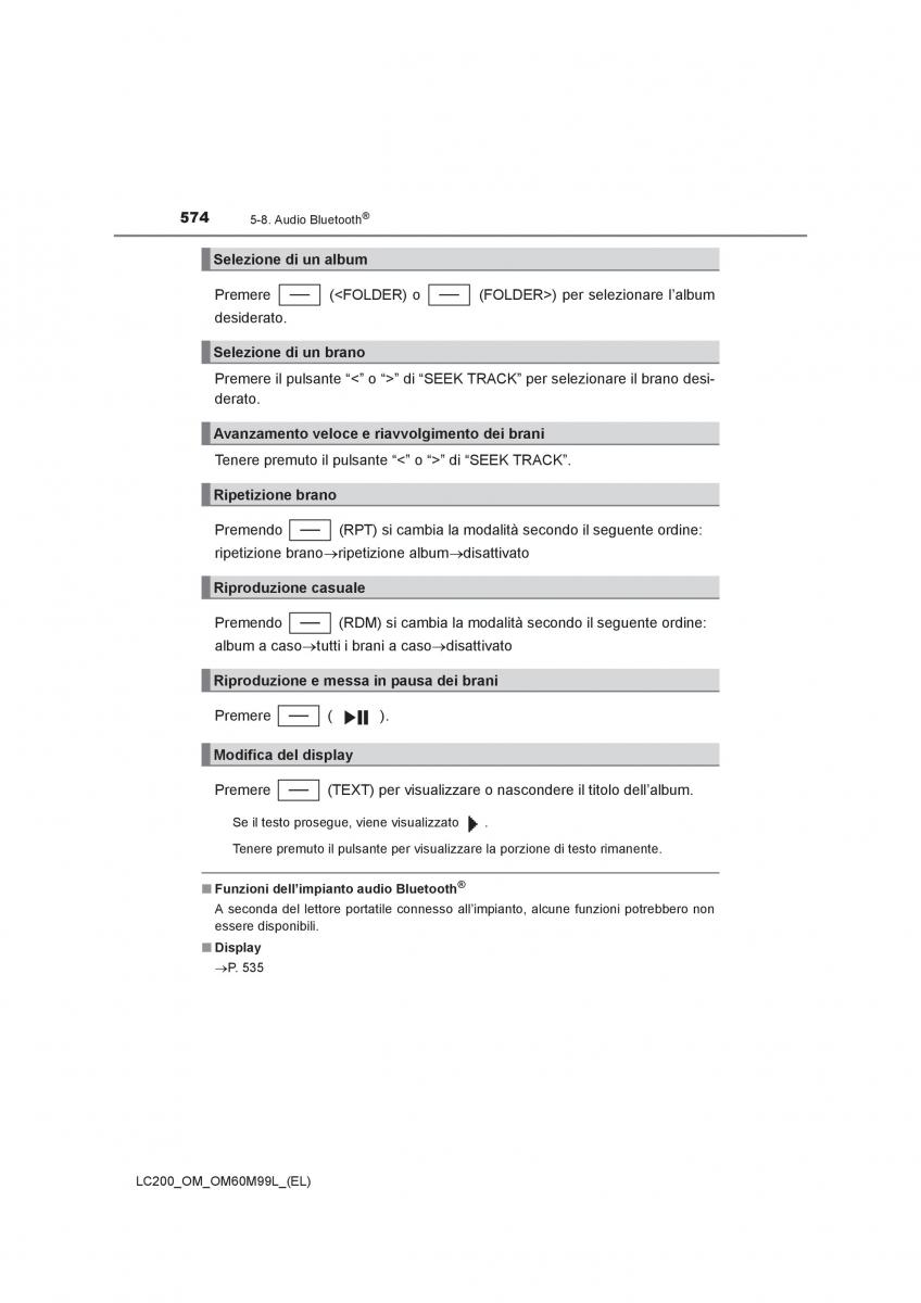 Toyota Land Cruiser J200 manuale del proprietario / page 574