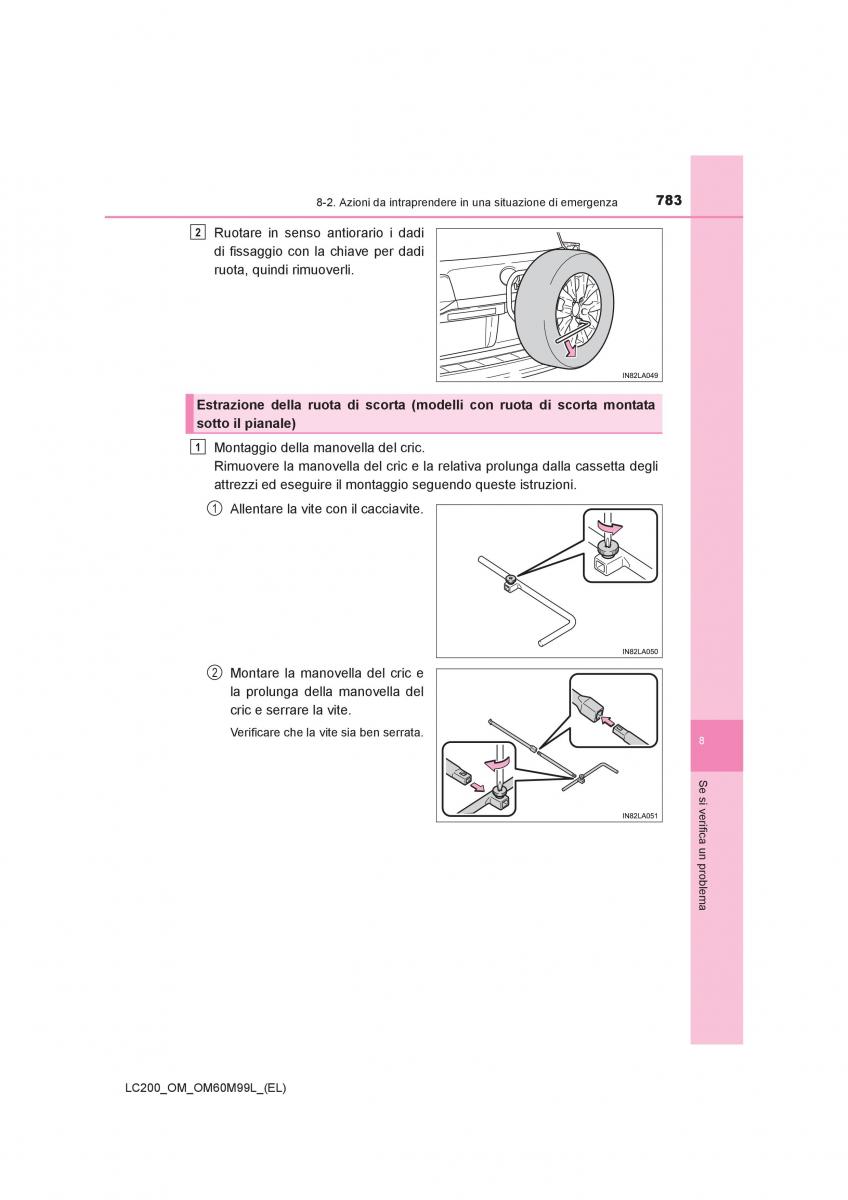 Toyota Land Cruiser J200 manuale del proprietario / page 783