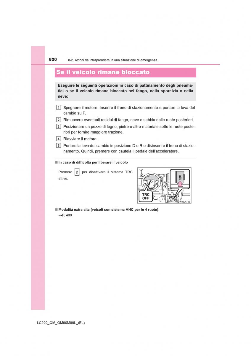 Toyota Land Cruiser J200 manuale del proprietario / page 820