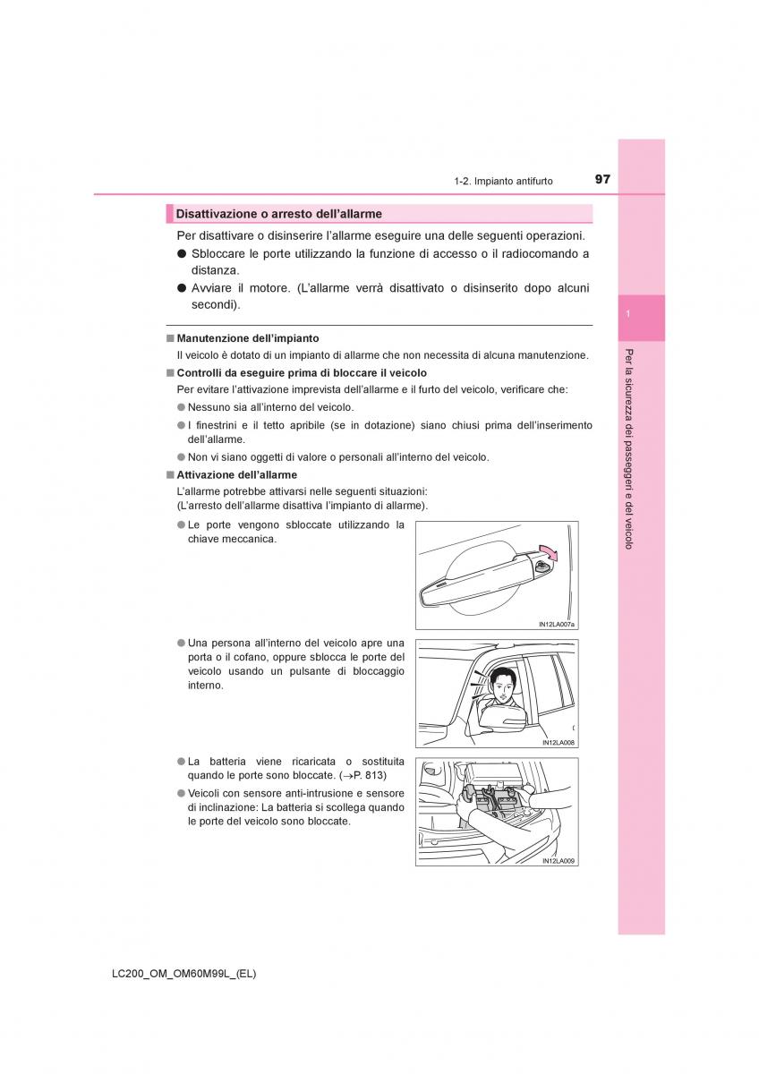 Toyota Land Cruiser J200 manuale del proprietario / page 97