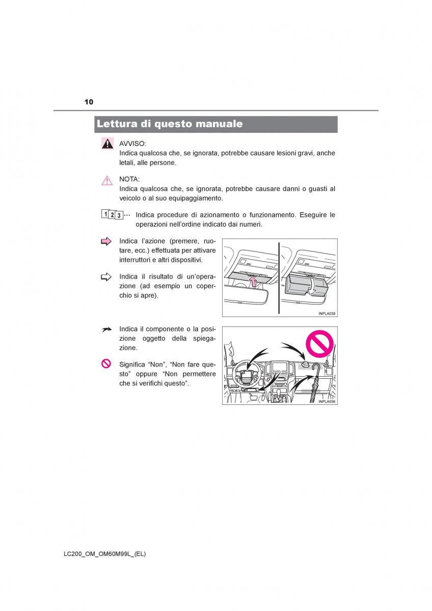 Toyota Land Cruiser J200 manuale del proprietario / page 10